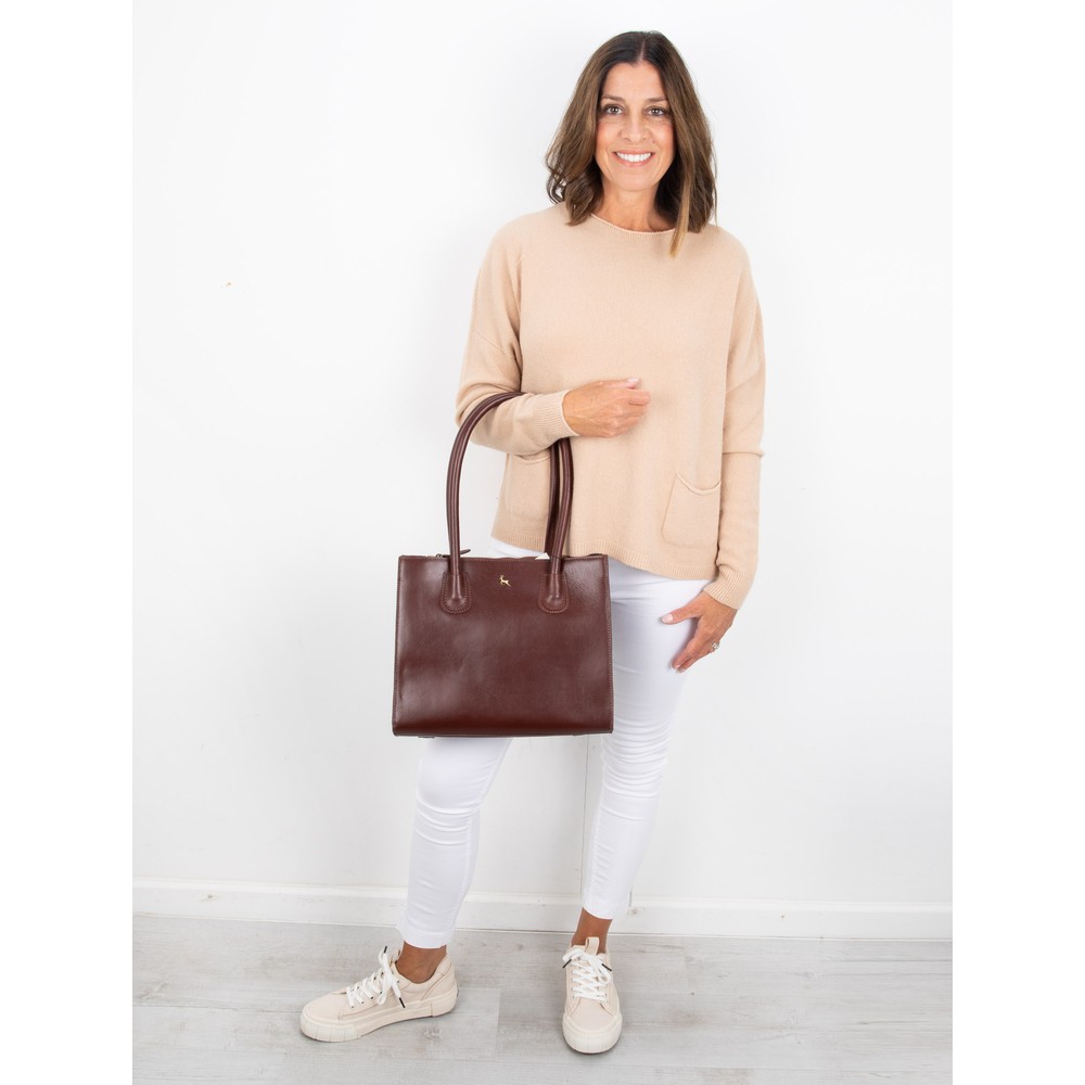 Ashwood Leather Tote With Front Buckle - ShopStyle